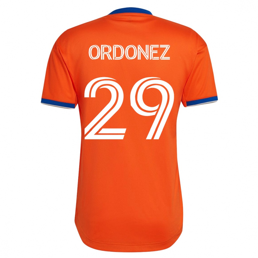 Herren Fußball Arquímides Ordóñez #29 Weiß Auswärtstrikot Trikot 2023/24 T-Shirt Luxemburg