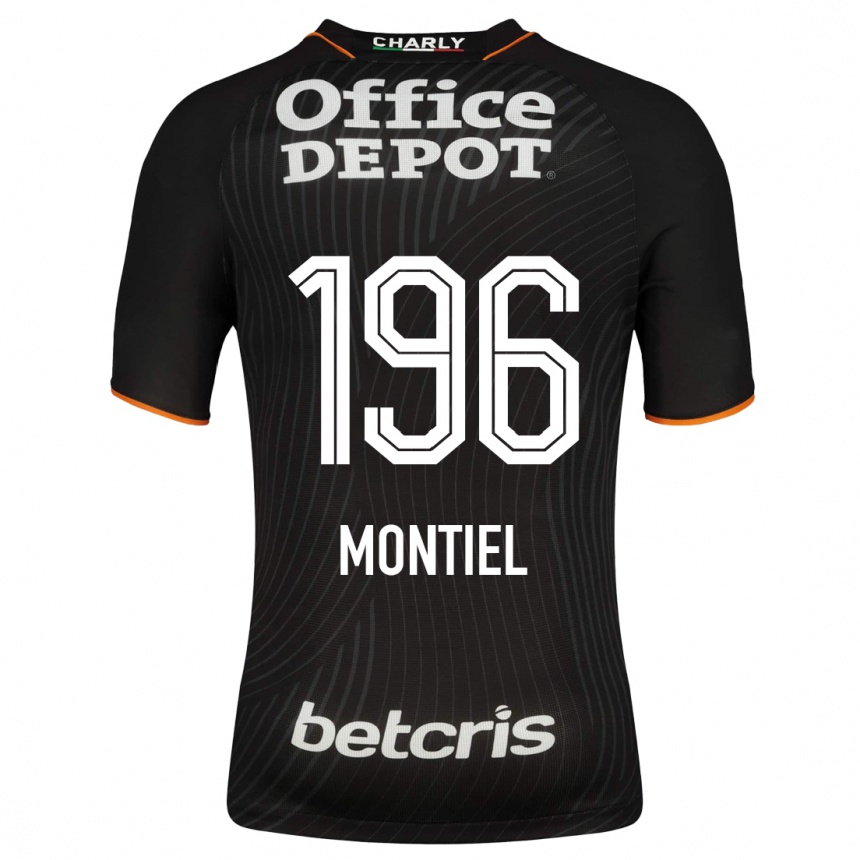 Herren Fußball Elías Montiel #196 Schwarz Auswärtstrikot Trikot 2023/24 T-Shirt Luxemburg