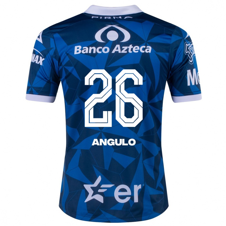 Herren Fußball Brayan Angulo #26 Blau Auswärtstrikot Trikot 2023/24 T-Shirt Luxemburg