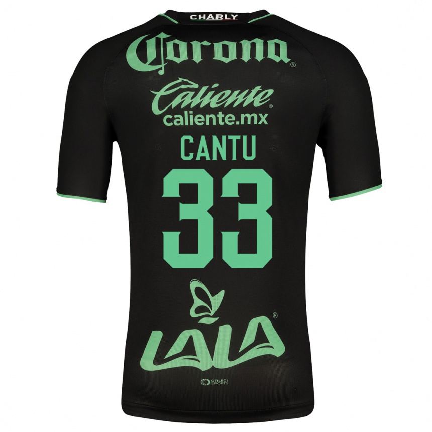 Herren Fußball Aida Cantú #33 Schwarz Auswärtstrikot Trikot 2023/24 T-Shirt Luxemburg