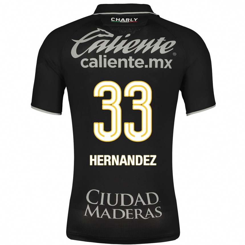 Herren Fußball Pedro Hernández #33 Schwarz Auswärtstrikot Trikot 2023/24 T-Shirt Luxemburg
