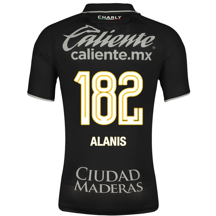 Herren Fußball Alejandro Alanís #182 Schwarz Auswärtstrikot Trikot 2023/24 T-Shirt Luxemburg