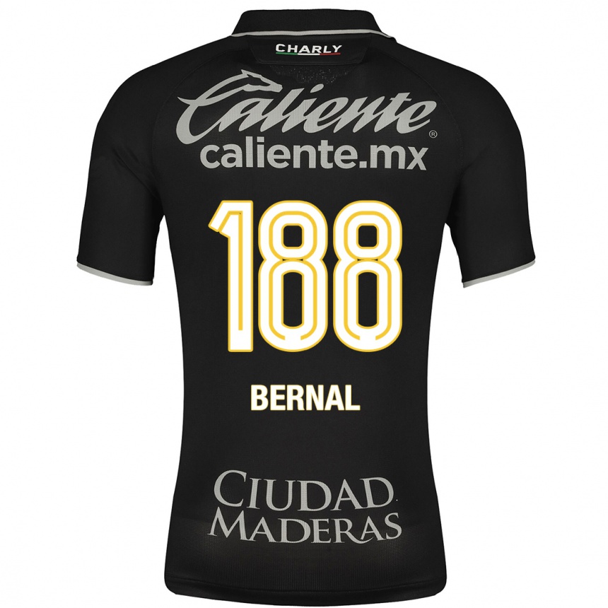Herren Fußball Juan Bernal #188 Schwarz Auswärtstrikot Trikot 2023/24 T-Shirt Luxemburg