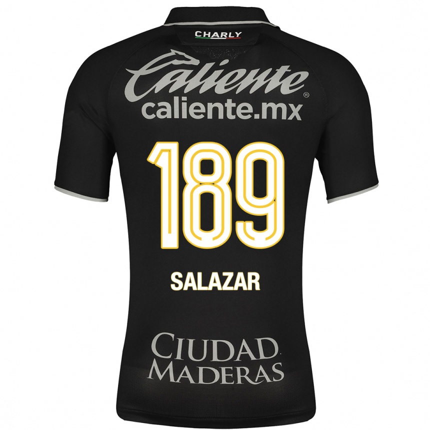 Herren Fußball José Salazar #189 Schwarz Auswärtstrikot Trikot 2023/24 T-Shirt Luxemburg