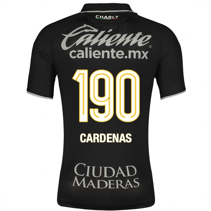 Herren Fußball Emilio Cárdenas #190 Schwarz Auswärtstrikot Trikot 2023/24 T-Shirt Luxemburg