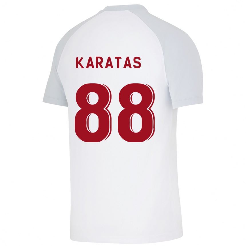 Herren Fußball Kazımcan Karataş #88 Weiß Auswärtstrikot Trikot 2023/24 T-Shirt Luxemburg