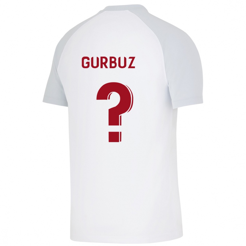 Herren Fußball Inanc Gürbüz #0 Weiß Auswärtstrikot Trikot 2023/24 T-Shirt Luxemburg