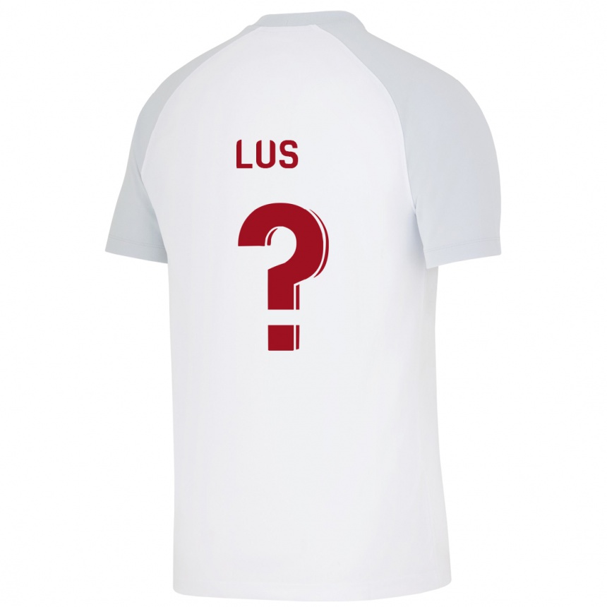 Herren Fußball Berat Lus #0 Weiß Auswärtstrikot Trikot 2023/24 T-Shirt Luxemburg