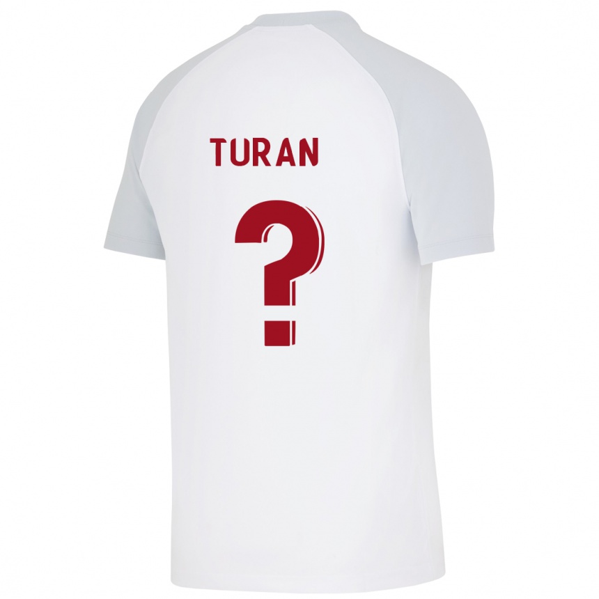Herren Fußball Hasan Turan #0 Weiß Auswärtstrikot Trikot 2023/24 T-Shirt Luxemburg
