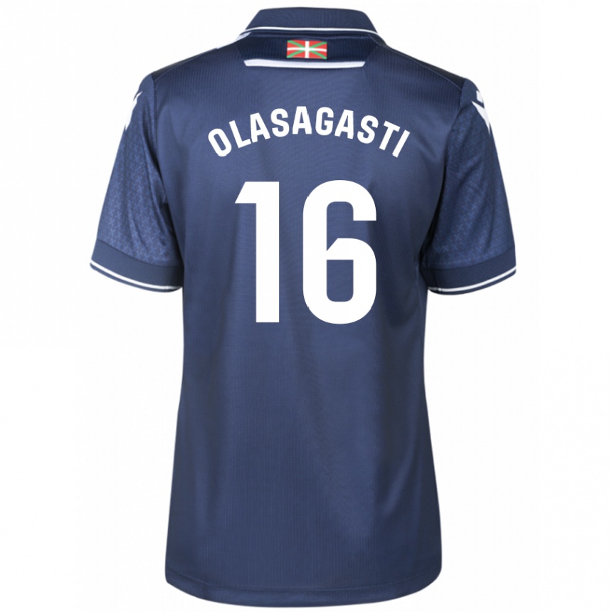 Herren Fußball Jon Ander Olasagasti #16 Marine Auswärtstrikot Trikot 2023/24 T-Shirt Luxemburg