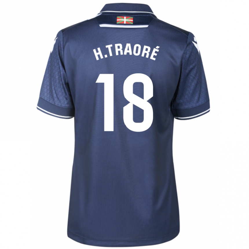 Herren Fußball Hamari Traoré #18 Marine Auswärtstrikot Trikot 2023/24 T-Shirt Luxemburg