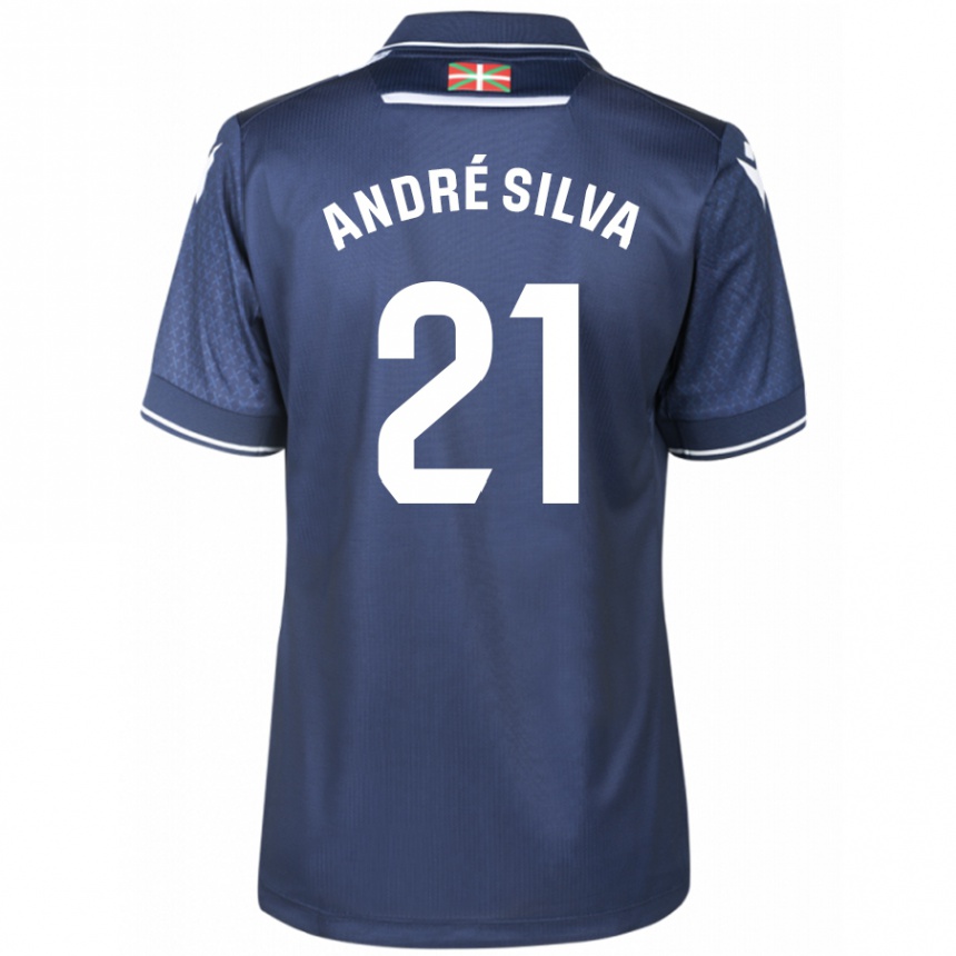 Herren Fußball André Silva #21 Marine Auswärtstrikot Trikot 2023/24 T-Shirt Luxemburg