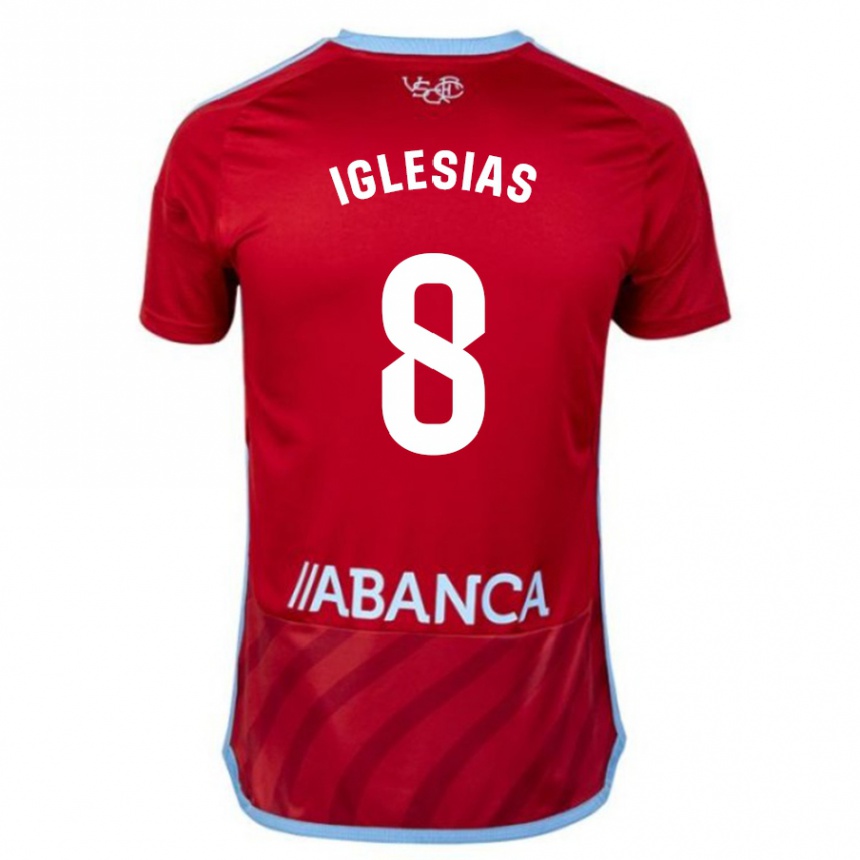 Herren Fußball Bruno Iglesias #8 Rot Auswärtstrikot Trikot 2023/24 T-Shirt Luxemburg