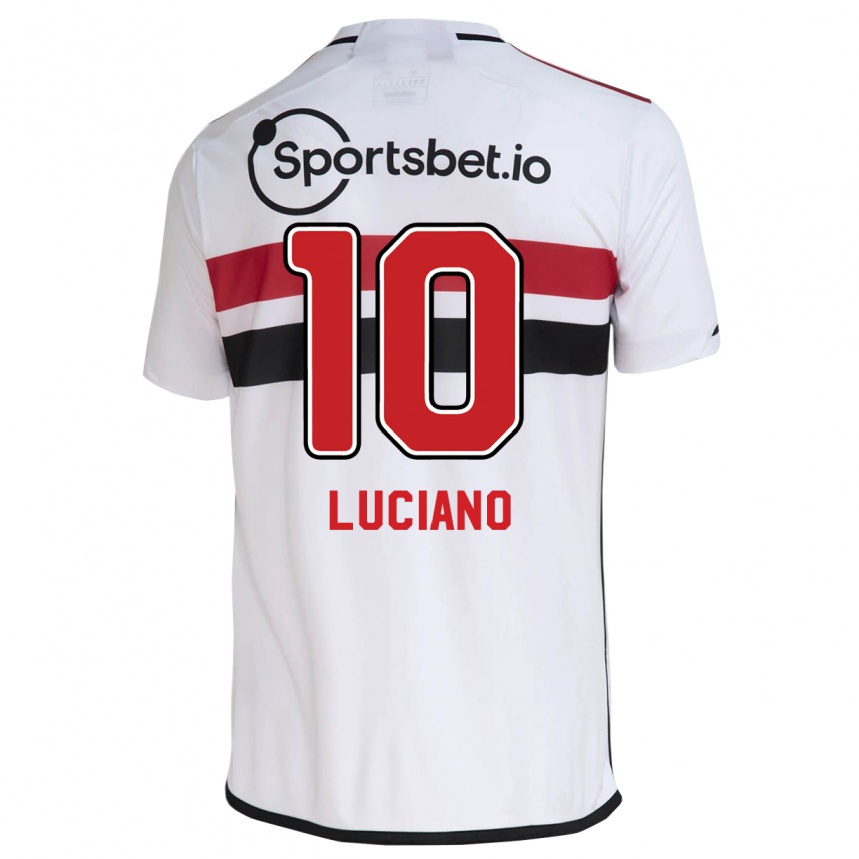 Damen Fußball Luciano #10 Weiß Heimtrikot Trikot 2023/24 T-Shirt Luxemburg