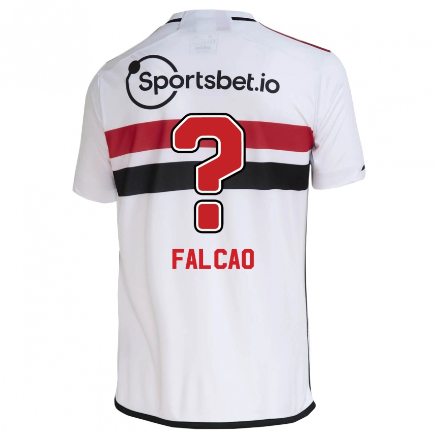 Damen Fußball Gabriel Falcão #0 Weiß Heimtrikot Trikot 2023/24 T-Shirt Luxemburg