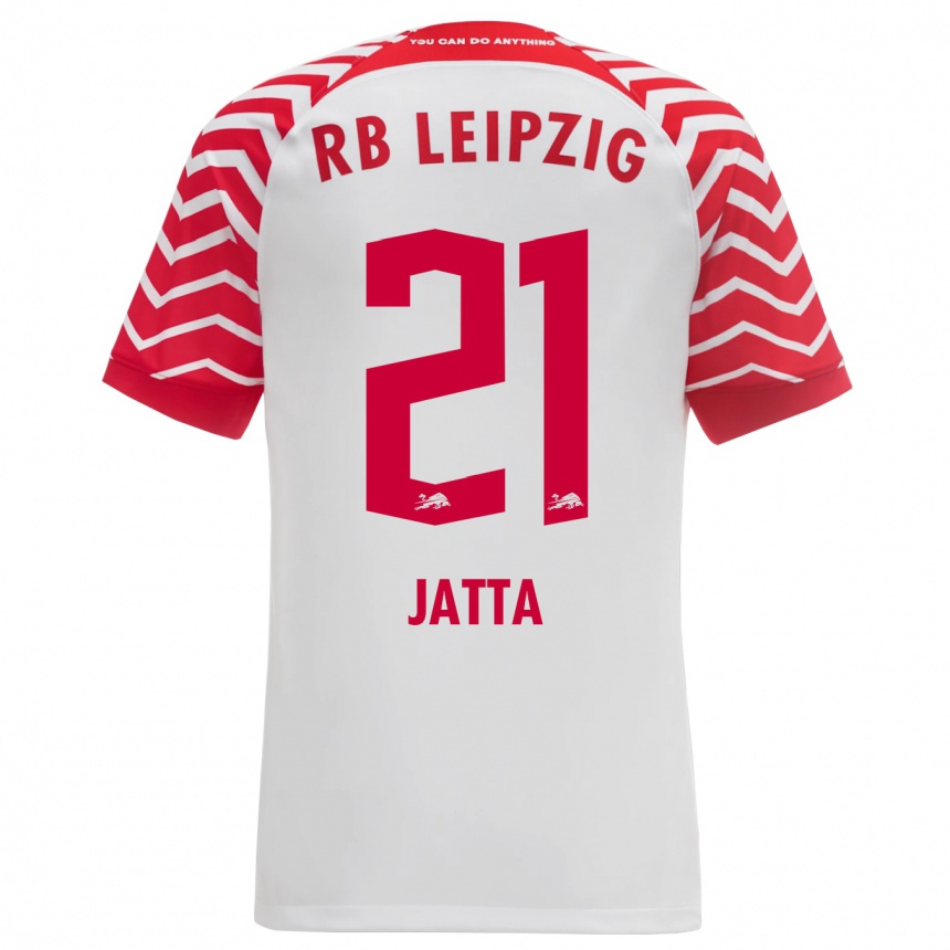 Damen Fußball Nuha Jatta #21 Weiß Heimtrikot Trikot 2023/24 T-Shirt Luxemburg