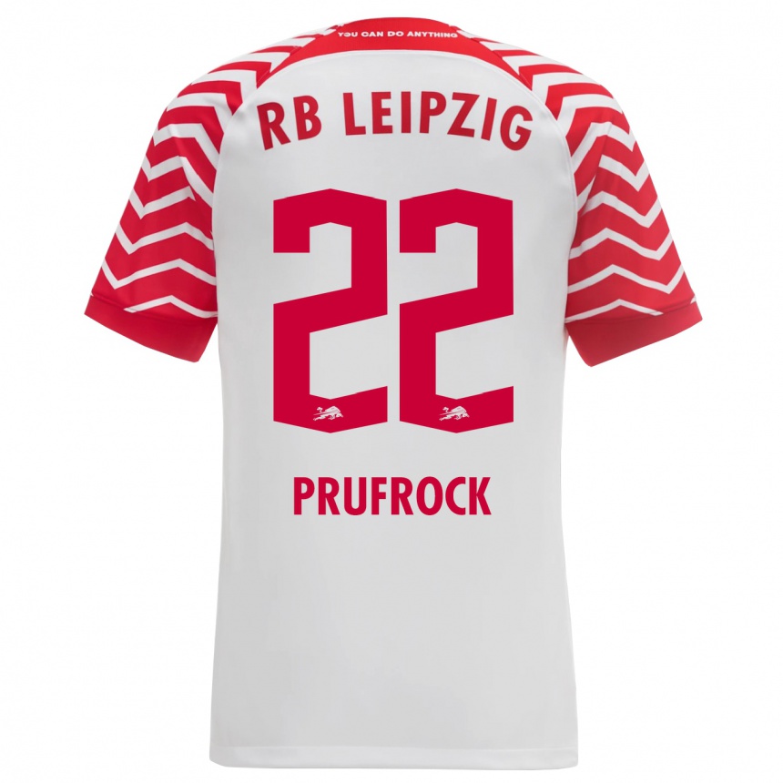 Damen Fußball Silas Prüfrock #22 Weiß Heimtrikot Trikot 2023/24 T-Shirt Luxemburg