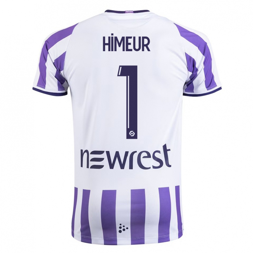 Damen Fußball Thomas Himeur #1 Weiß Heimtrikot Trikot 2023/24 T-Shirt Luxemburg