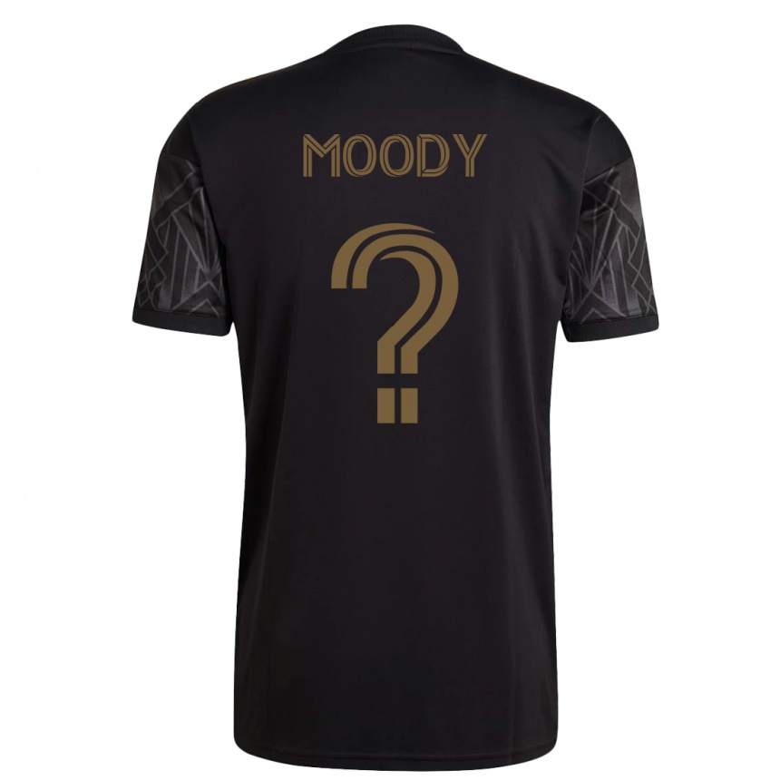 Damen Fußball Noah Moody #0 Schwarz Heimtrikot Trikot 2023/24 T-Shirt Luxemburg