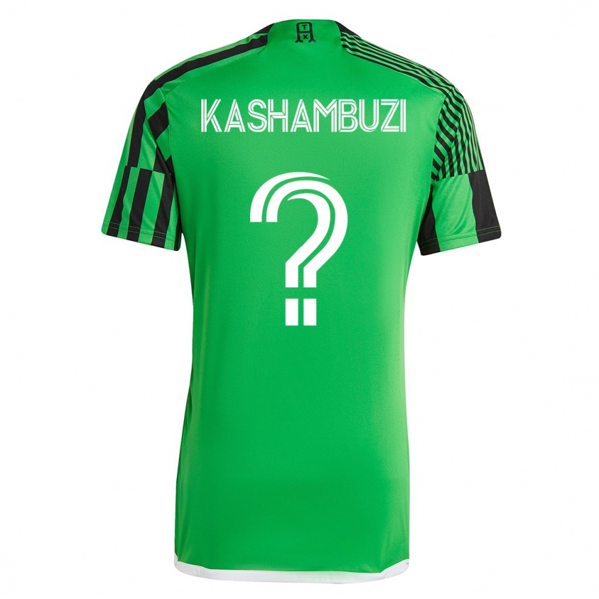 Damen Fußball Nick Kashambuzi #0 Grün Schwarz Heimtrikot Trikot 2023/24 T-Shirt Luxemburg