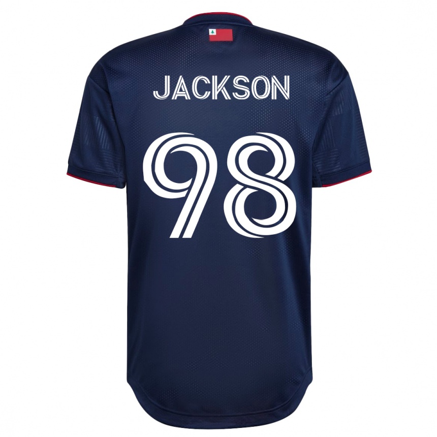 Damen Fußball Jacob Jackson #98 Marine Heimtrikot Trikot 2023/24 T-Shirt Luxemburg