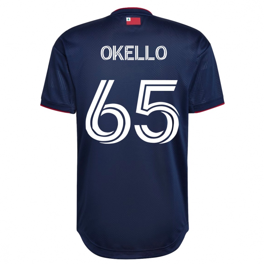 Damen Fußball Noble Okello #65 Marine Heimtrikot Trikot 2023/24 T-Shirt Luxemburg