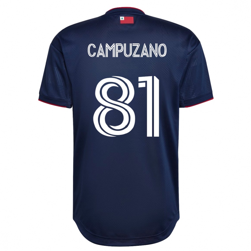 Damen Fußball Nico Campuzano #81 Marine Heimtrikot Trikot 2023/24 T-Shirt Luxemburg