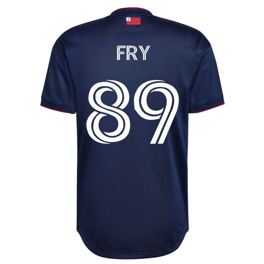 Damen Fußball Malcolm Fry #89 Marine Heimtrikot Trikot 2023/24 T-Shirt Luxemburg