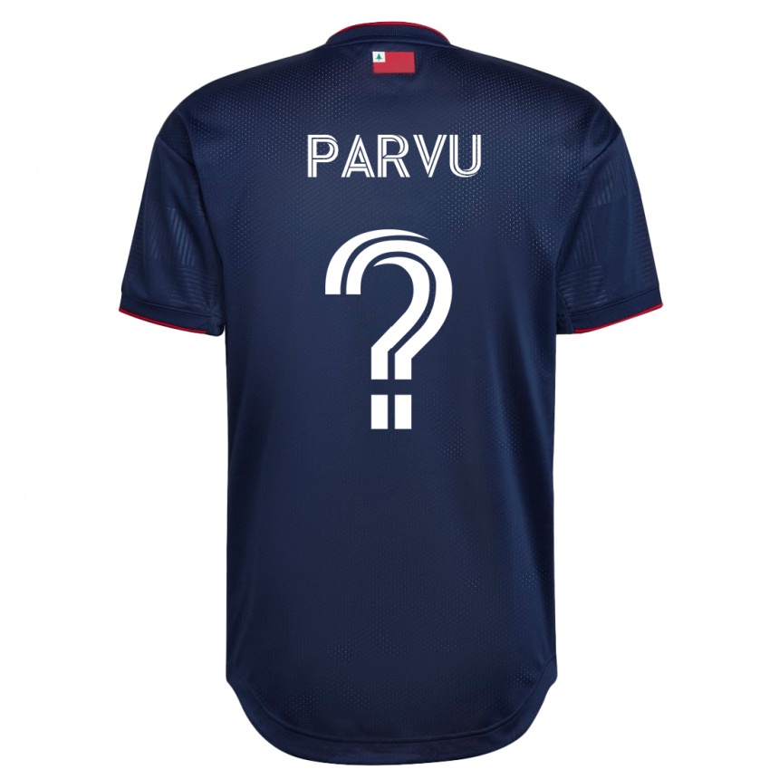 Damen Fußball Alexandru Parvu #0 Marine Heimtrikot Trikot 2023/24 T-Shirt Luxemburg