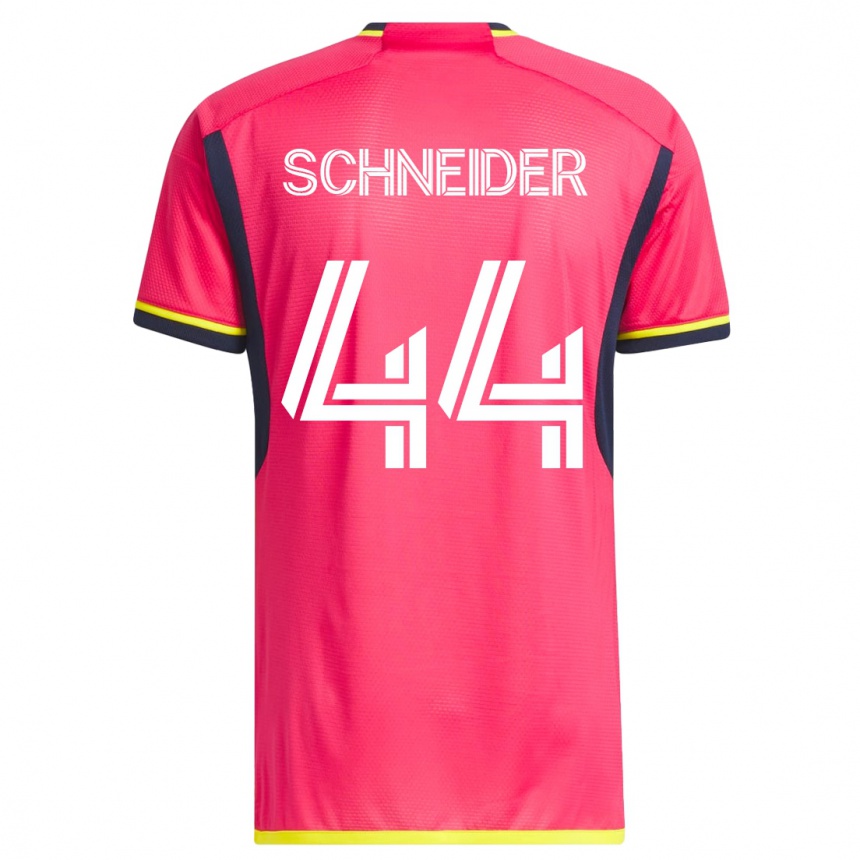 Damen Fußball Max Schneider #44 Rosa Heimtrikot Trikot 2023/24 T-Shirt Luxemburg