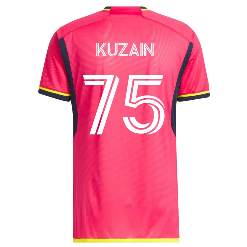 Damen Fußball Wan Kuzain #75 Rosa Heimtrikot Trikot 2023/24 T-Shirt Luxemburg
