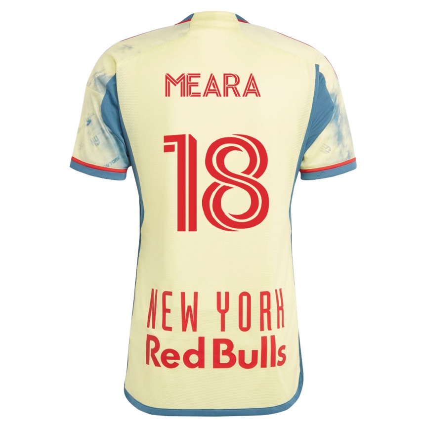 Damen Fußball Ryan Meara #18 Gelb Heimtrikot Trikot 2023/24 T-Shirt Luxemburg
