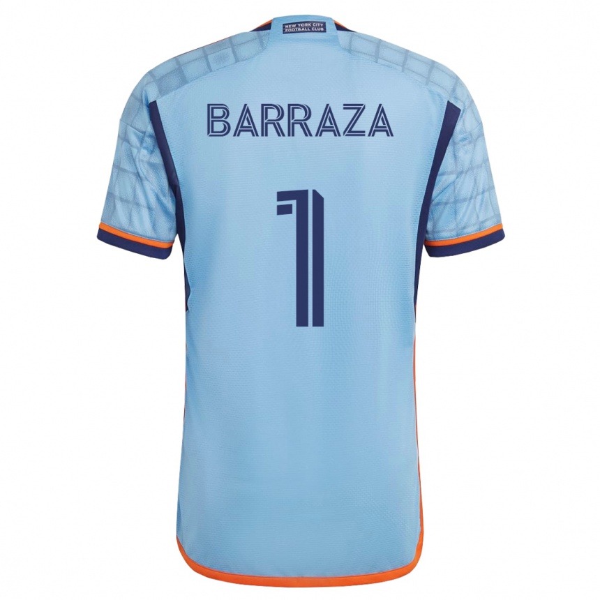 Damen Fußball Luis Barraza #1 Blau Heimtrikot Trikot 2023/24 T-Shirt Luxemburg