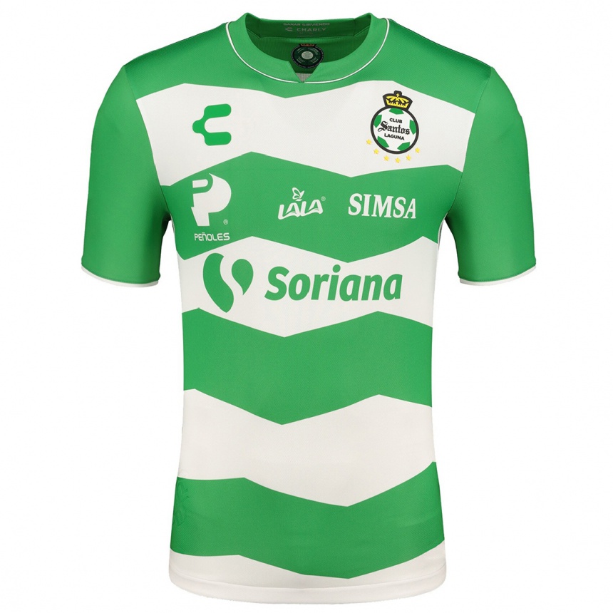 Damen Fußball Alan Cervantes #6 Grün Heimtrikot Trikot 2023/24 T-Shirt Luxemburg