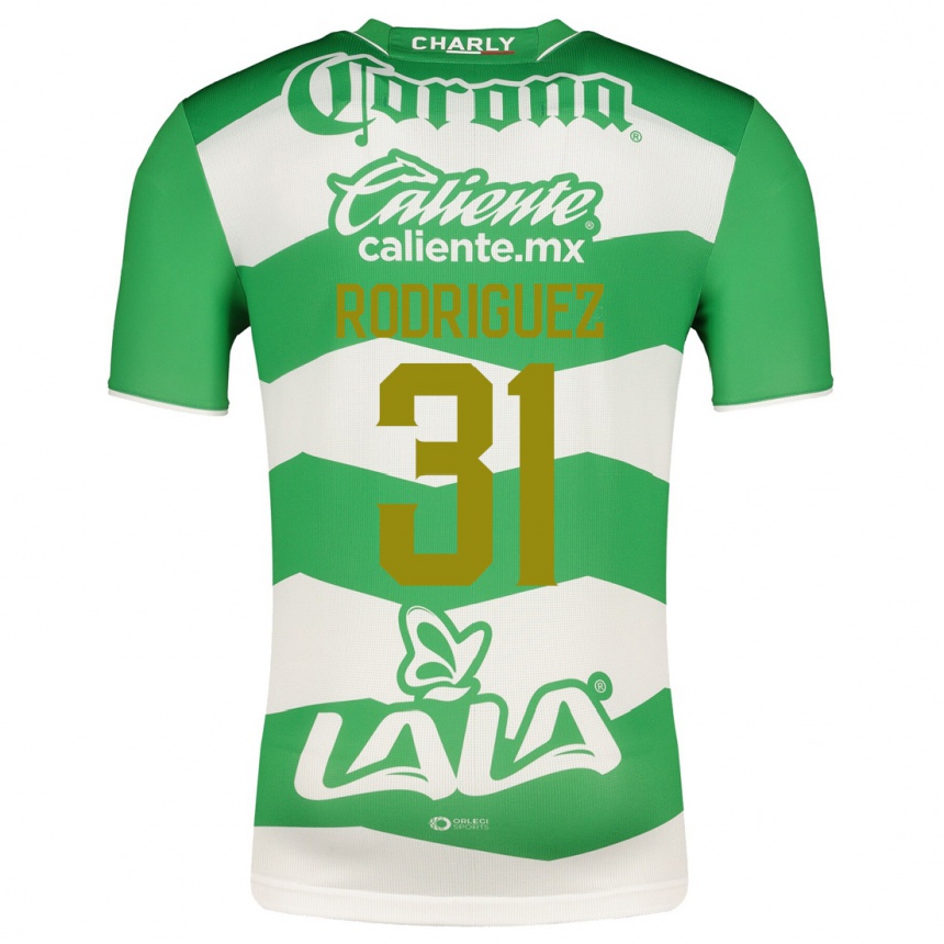 Damen Fußball Emerson Rodríguez #31 Grün Heimtrikot Trikot 2023/24 T-Shirt Luxemburg