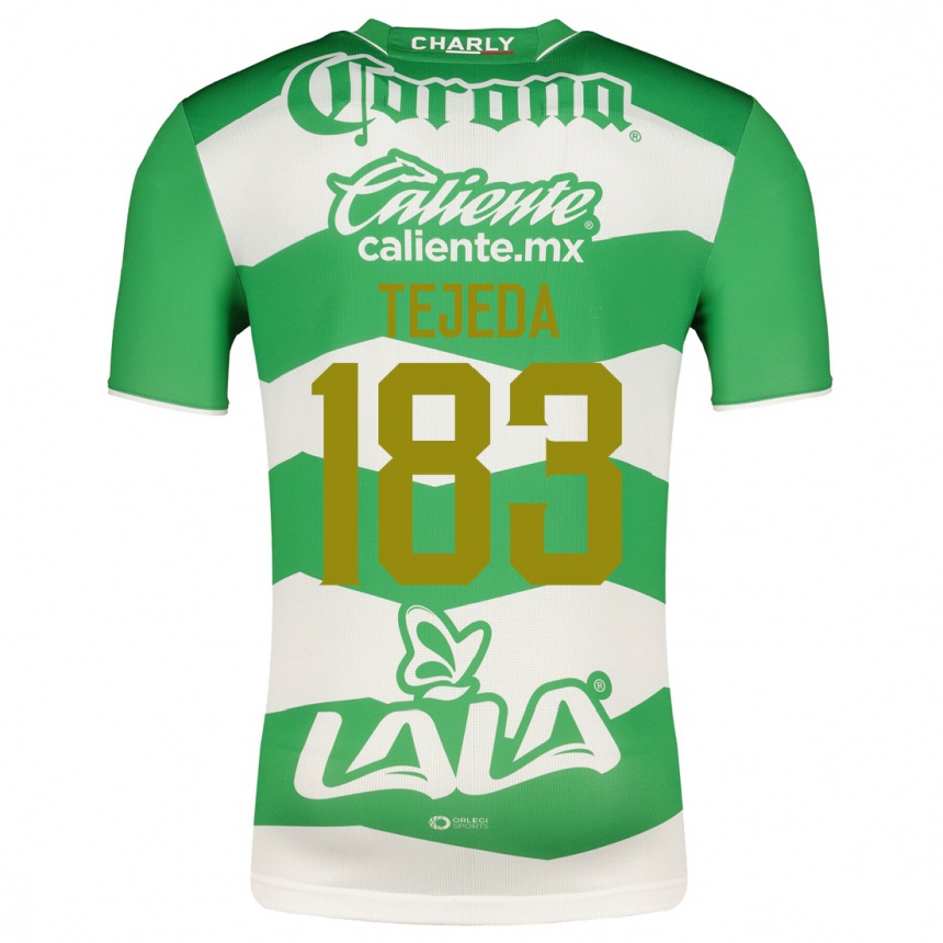 Damen Fußball Juan Tejeda #183 Grün Heimtrikot Trikot 2023/24 T-Shirt Luxemburg