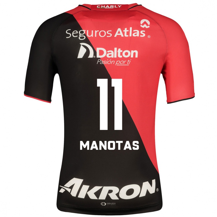 Damen Fußball Mauro Manotas #11 Schwarz Heimtrikot Trikot 2023/24 T-Shirt Luxemburg