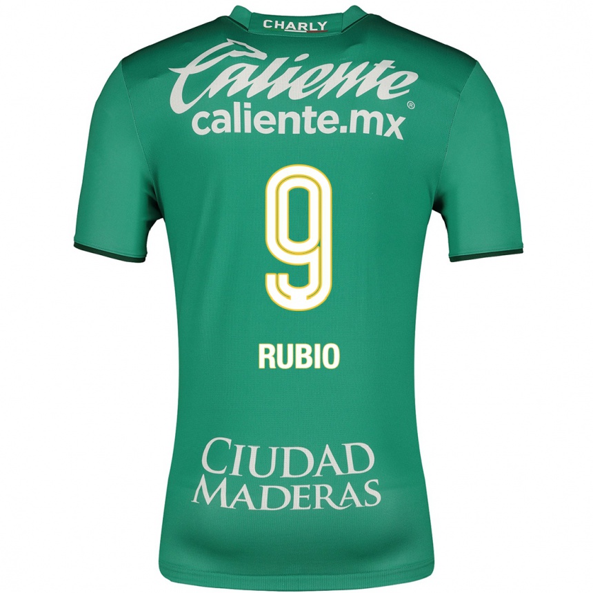 Damen Fußball Brian Rubio #9 Grün Heimtrikot Trikot 2023/24 T-Shirt Luxemburg