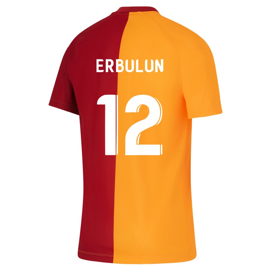 Damen Fußball Helin Erbulun #12 Orangefarben Heimtrikot Trikot 2023/24 T-Shirt Luxemburg
