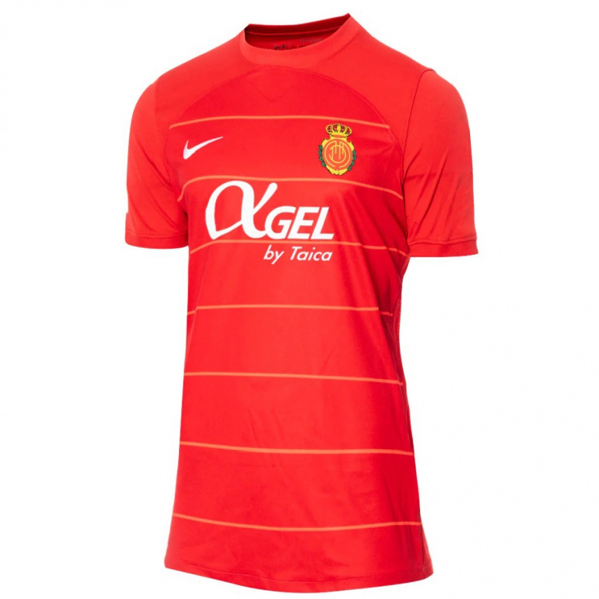 Damen Fußball Manu Morlanes #8 Rot Heimtrikot Trikot 2023/24 T-Shirt Luxemburg