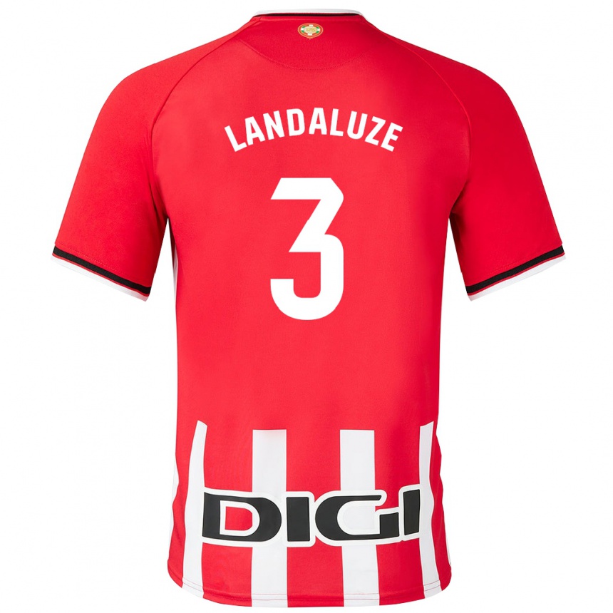 Damen Fußball Naia Landaluze Marquínez #3 Rot Heimtrikot Trikot 2023/24 T-Shirt Luxemburg