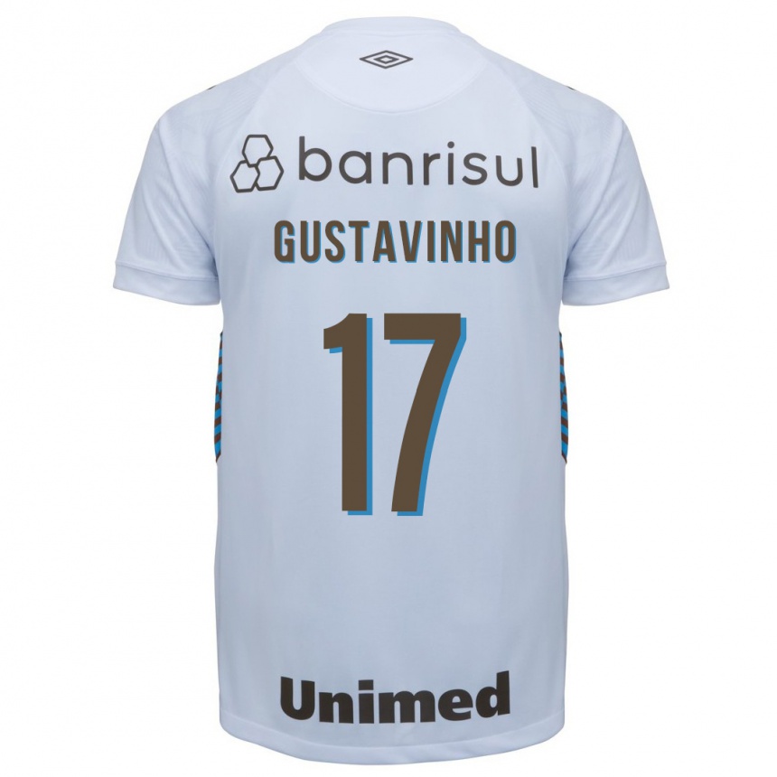 Damen Fußball Gustavinho #17 Weiß Auswärtstrikot Trikot 2023/24 T-Shirt Luxemburg