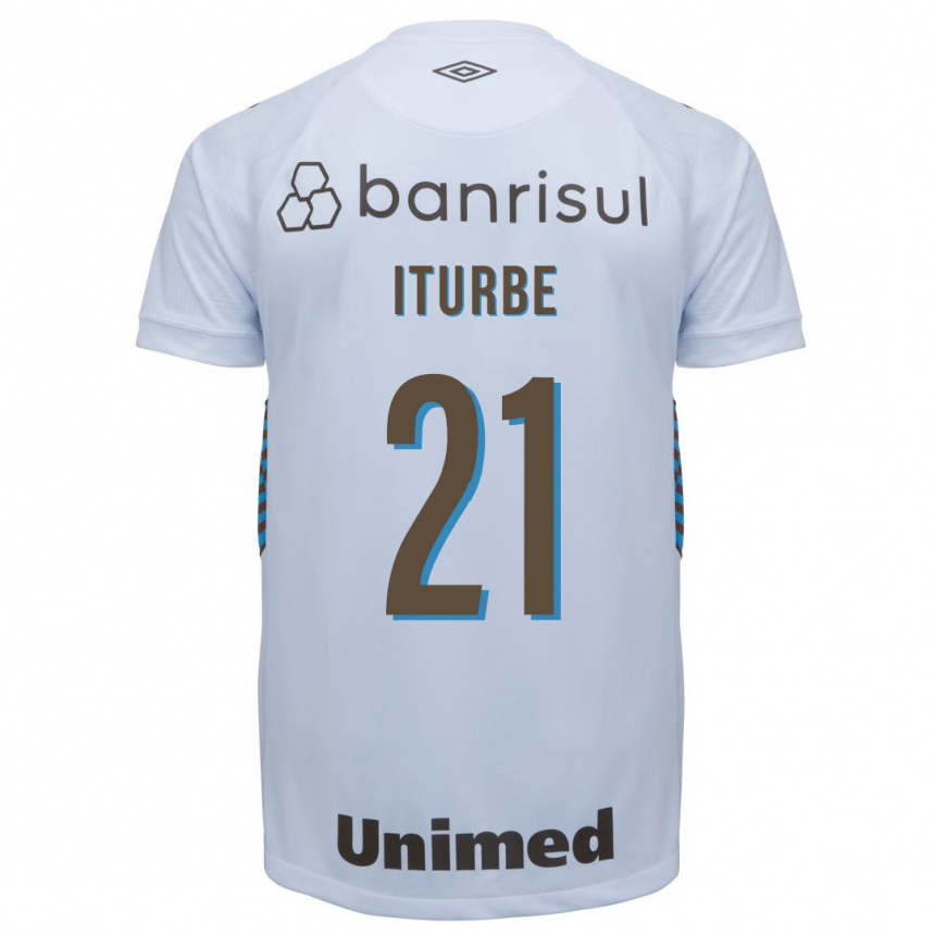 Damen Fußball Juan Iturbe #21 Weiß Auswärtstrikot Trikot 2023/24 T-Shirt Luxemburg