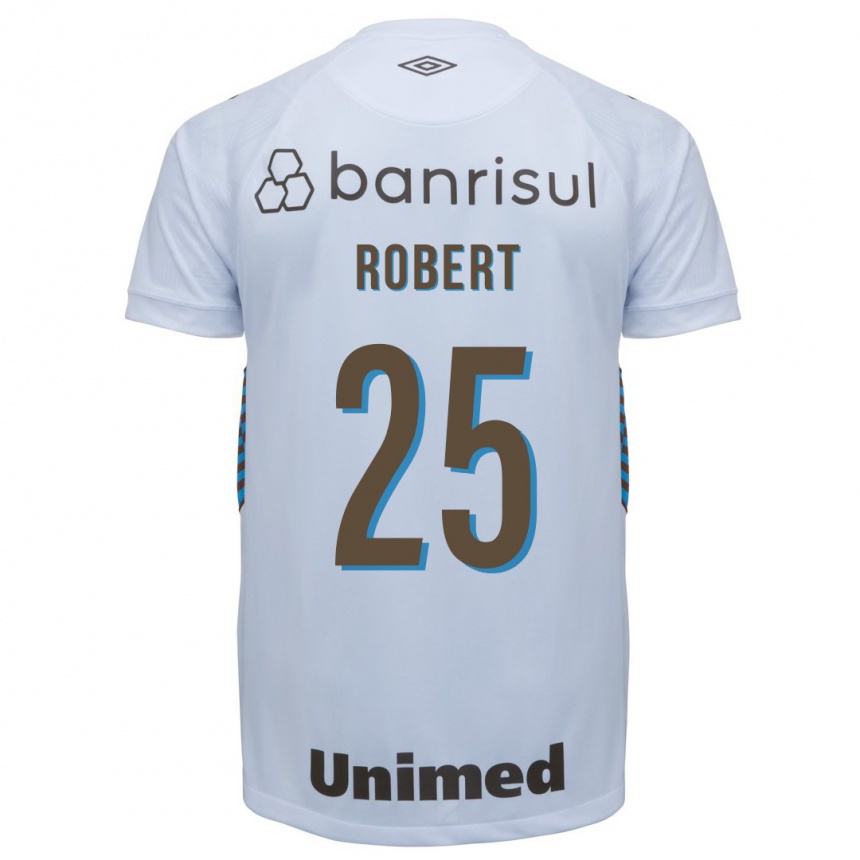 Damen Fußball Jhonata Robert #25 Weiß Auswärtstrikot Trikot 2023/24 T-Shirt Luxemburg