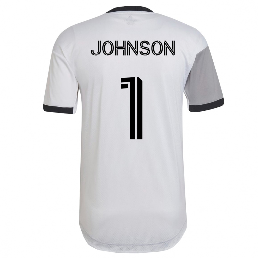 Damen Fußball Sean Johnson #1 Weiß Auswärtstrikot Trikot 2023/24 T-Shirt Luxemburg