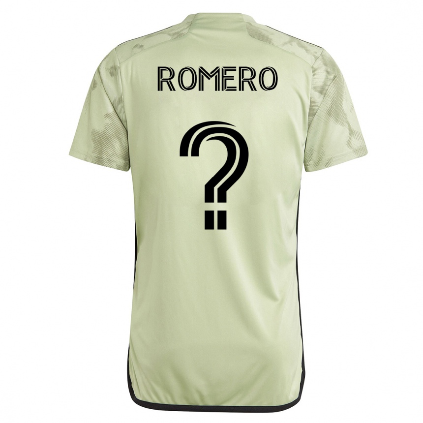 Damen Fußball James Romero #0 Grün Auswärtstrikot Trikot 2023/24 T-Shirt Luxemburg