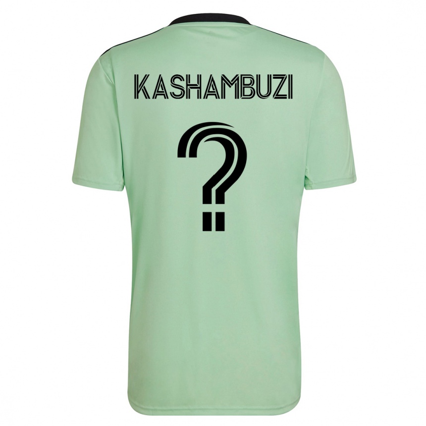 Damen Fußball Nick Kashambuzi #0 Hellgrün Auswärtstrikot Trikot 2023/24 T-Shirt Luxemburg