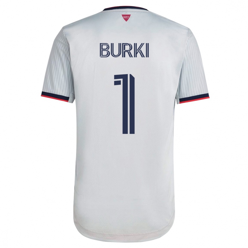 Damen Fußball Roman Bürki #1 Weiß Auswärtstrikot Trikot 2023/24 T-Shirt Luxemburg