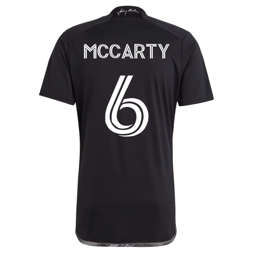 Damen Fußball Dax Mccarty #6 Schwarz Auswärtstrikot Trikot 2023/24 T-Shirt Luxemburg