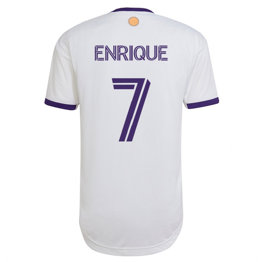 Damen Fußball Ramiro Enrique #7 Weiß Auswärtstrikot Trikot 2023/24 T-Shirt Luxemburg